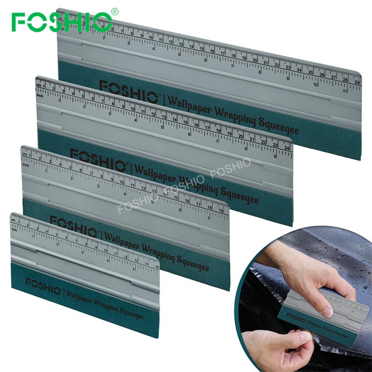 Foshio Customize Logo 8/10/12 Inch Car Window Tint Felt Squeegee Scraper Film Wrapping Tools