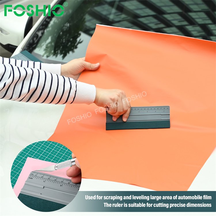 Foshio Customize Logo 8/10/12 Inch Car Window Tint Felt Squeegee Scraper Film Wrapping Tools