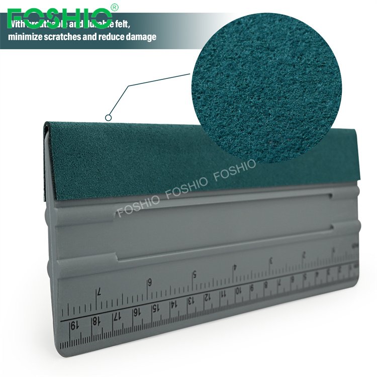 Foshio Customize Logo 8/10/12 Inch Car Window Tint Felt Squeegee Scraper Film Wrapping Tools