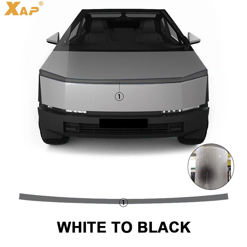 Suitable for Tesla Cybertruck PPF TPU automotive headlight photochromic white to black self-healing protective film