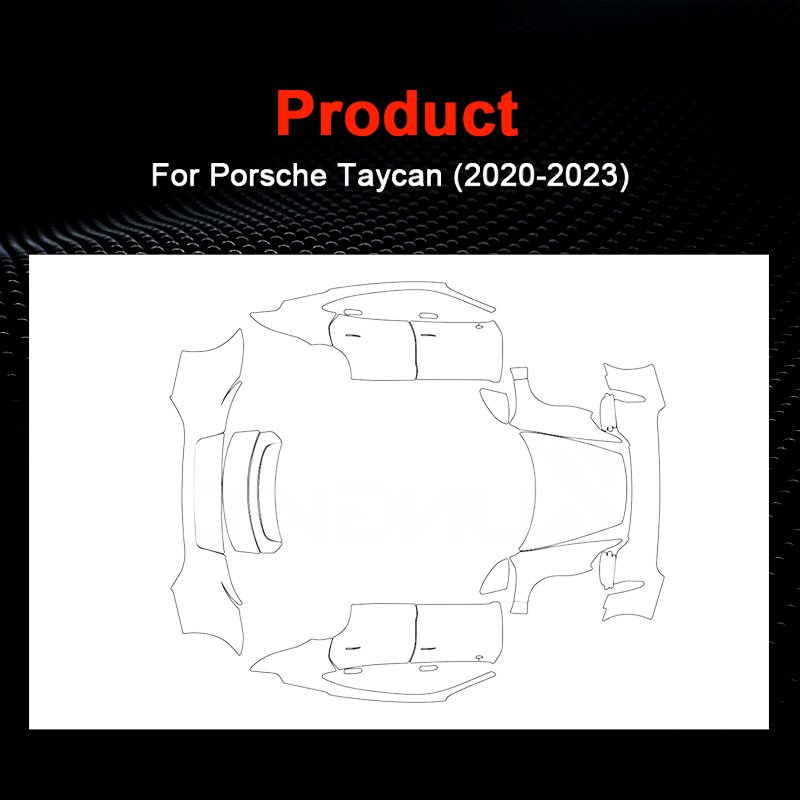 For Porsche TAYCAN 2020 2021 2022 2023 each part TPU PPF pre-cut car anti-scratch self-healing transparent paint protective film