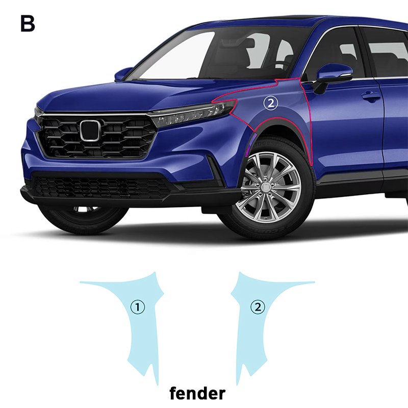 For HONDA CRV 2023 2024 each part TPU PPF pre-cut car anti-scratch self-healing transparent paint protective film