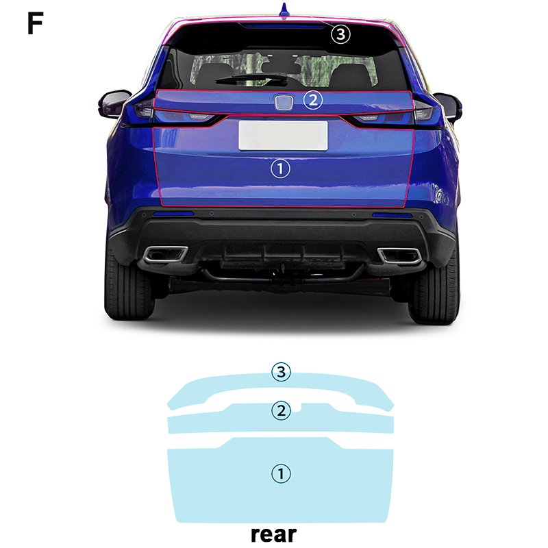 For HONDA CRV 2023 2024 each part TPU PPF pre-cut car anti-scratch self-healing transparent paint protective film