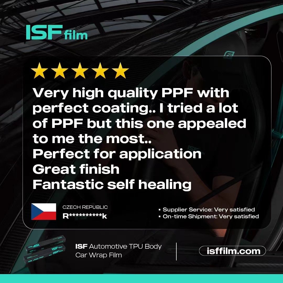 ISFFILM bodyfence glossy polycarbonate self healing roll wrap clear Transparent tpu Paint protection wrapping car film