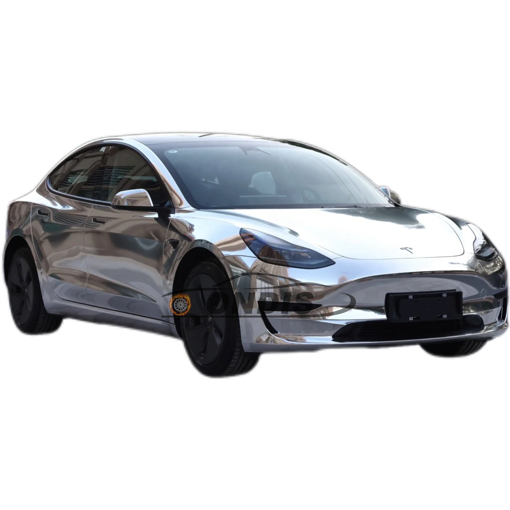 PET chrome silver wrap vinyl air channels car wrap vinyl mirror chrome vinyl car sticker