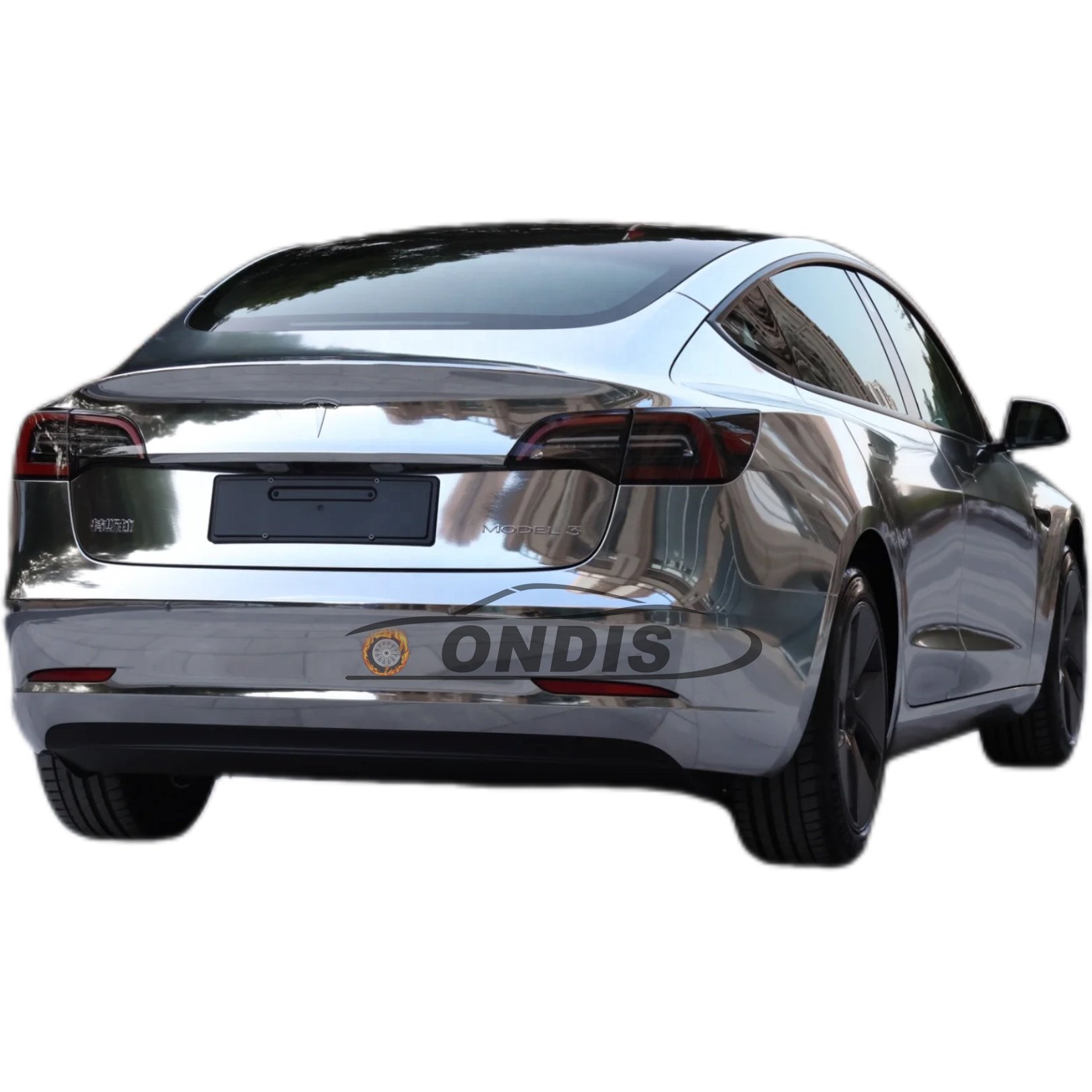 PET chrome silver wrap vinyl air channels car wrap vinyl mirror chrome vinyl car sticker