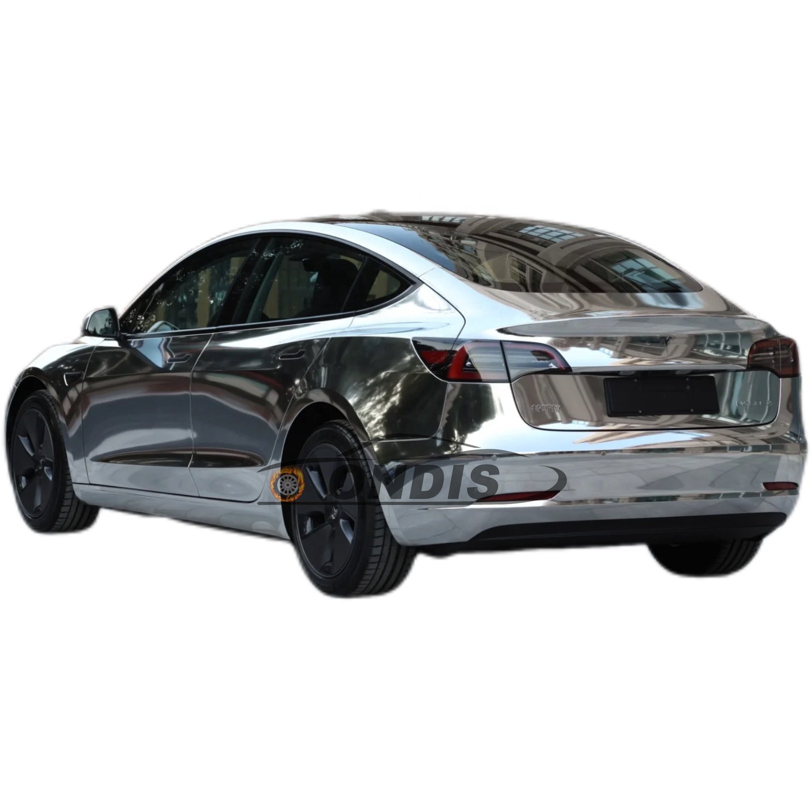 PET chrome silver wrap vinyl air channels car wrap vinyl mirror chrome vinyl car sticker