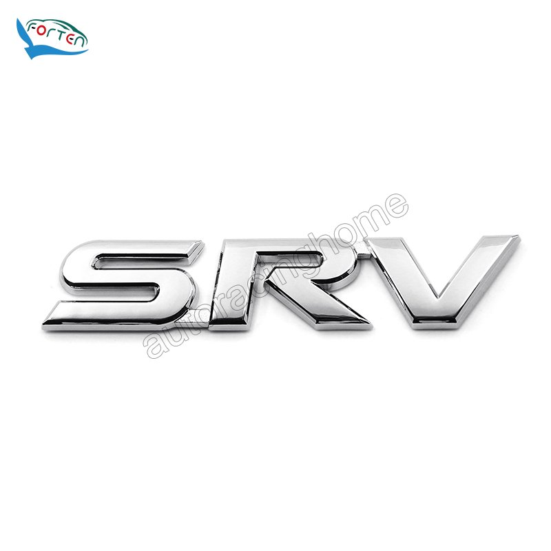 Customized Chrome ABS Car Emblem Badge Car Exterior Accessories 3D Car Letter Name Plate Badge Emblem Decal Sticker For SRV