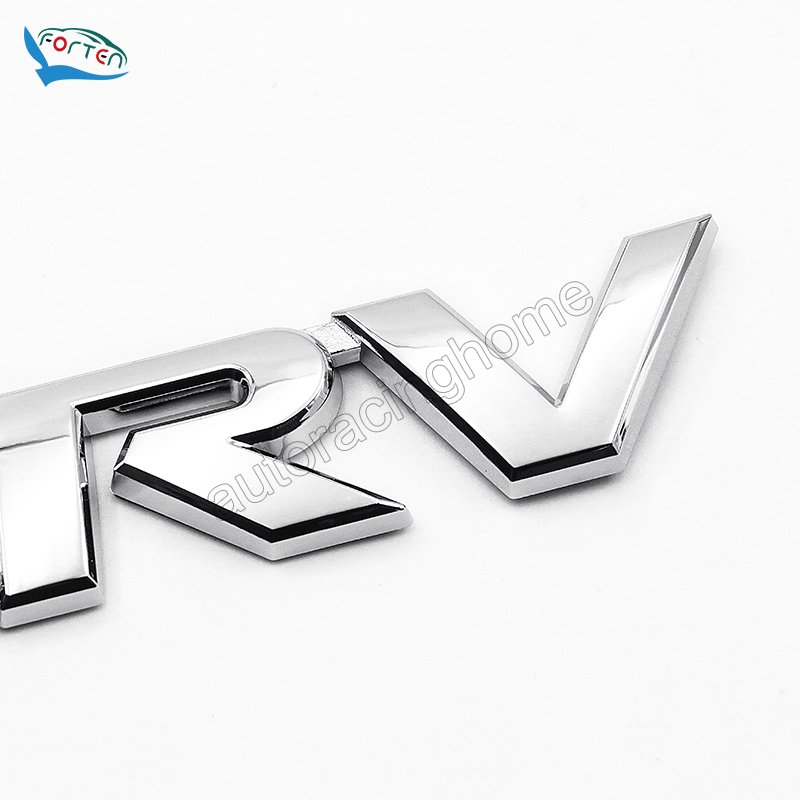 Customized Chrome ABS Car Emblem Badge Car Exterior Accessories 3D Car Letter Name Plate Badge Emblem Decal Sticker For SRV
