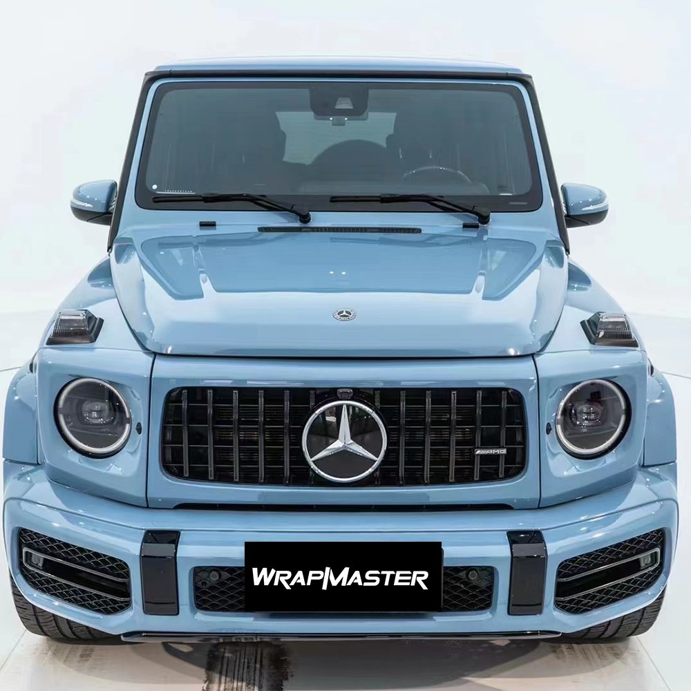 WRAPMASTER 1.52*18metre china blue PET gloss car paint protection wrap film for wrapping sticker