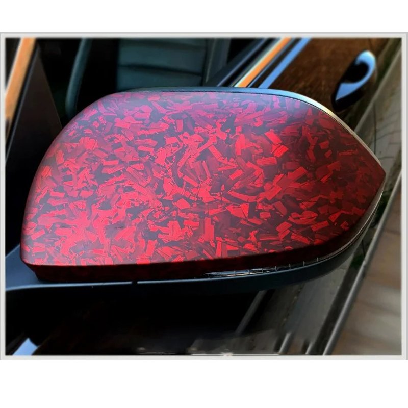 Premium PET Matte Glossy Black Silver Red Forged Carbon Fiber Vinyl Wrap stickers for car