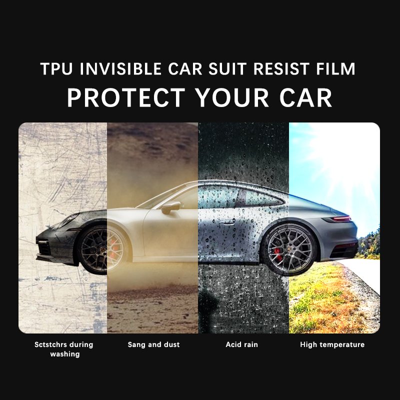 5-Year Warranty PPF Film 7.5mil 8.5mil Anti-Scratch Heat Repair Clear Nano Ceramic 1.52*15m Transparent TPH TPU Car Film