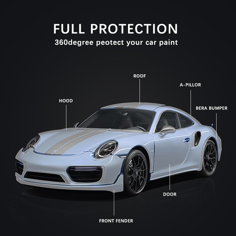 5-Year Warranty PPF Film 7.5mil 8.5mil Anti-Scratch Heat Repair Clear Nano Ceramic 1.52*15m Transparent TPH TPU Car Film