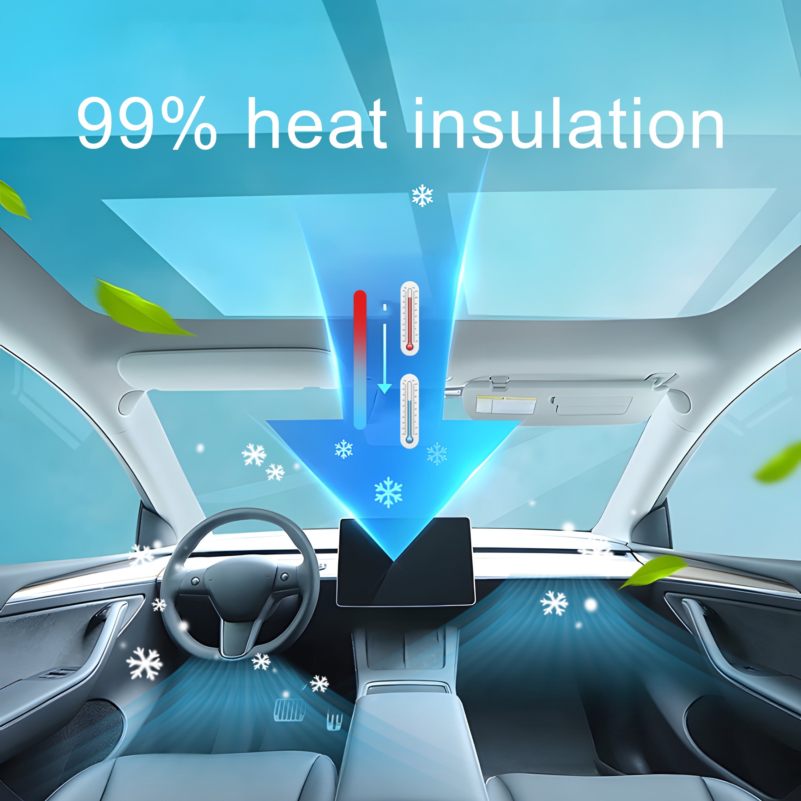 Car window tint film vlt 5 black auto nano ceramic Windshield solar safety film explosive proof UV 99% window film for car