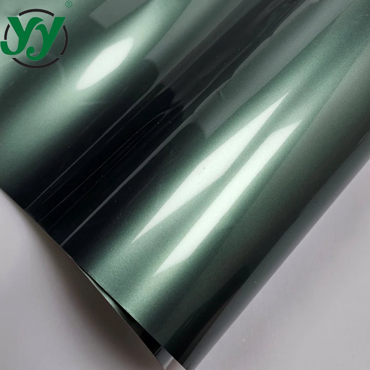 High Glossy Liquid Metal Pale Ridge Green Vinyl Sticker for Car Film Cover Decals for Vehicle Stickers on Car Wrapping Film Wrap