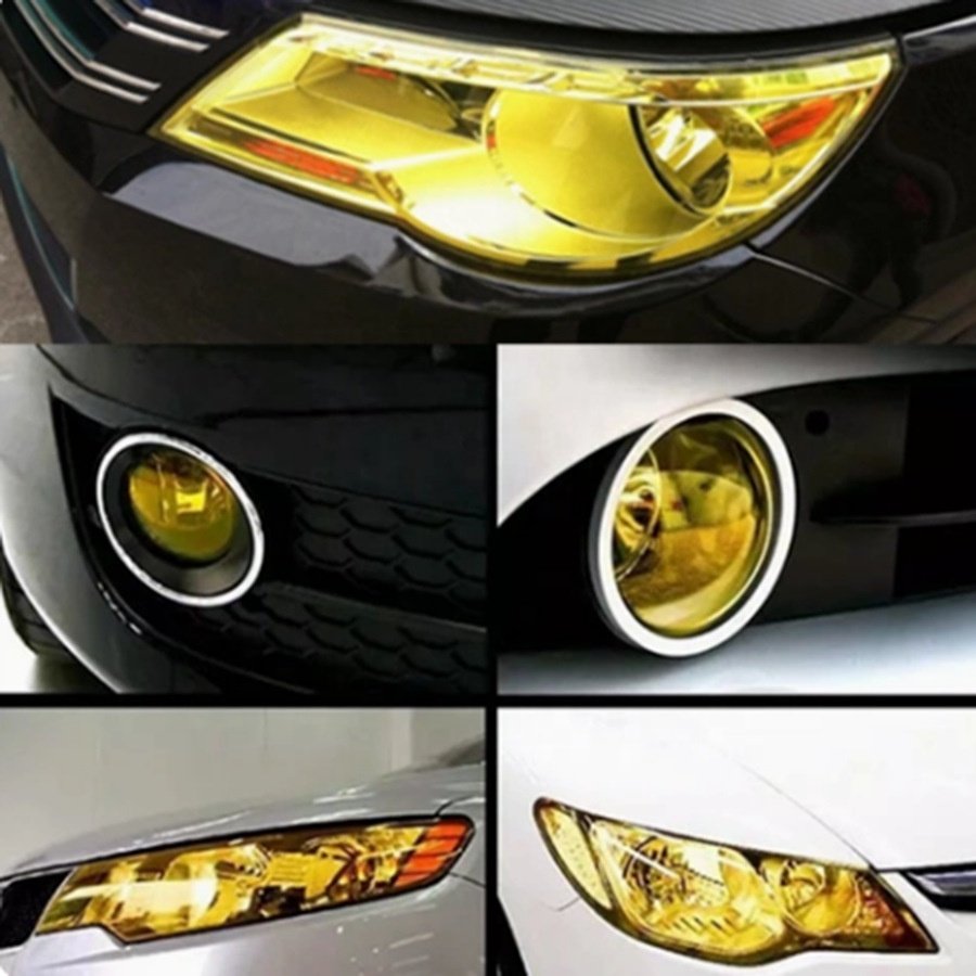 PLAYLAMPS TPH Protective Taillight Decal Smoke Light Black Headlight Tint Film Car Lamp Film