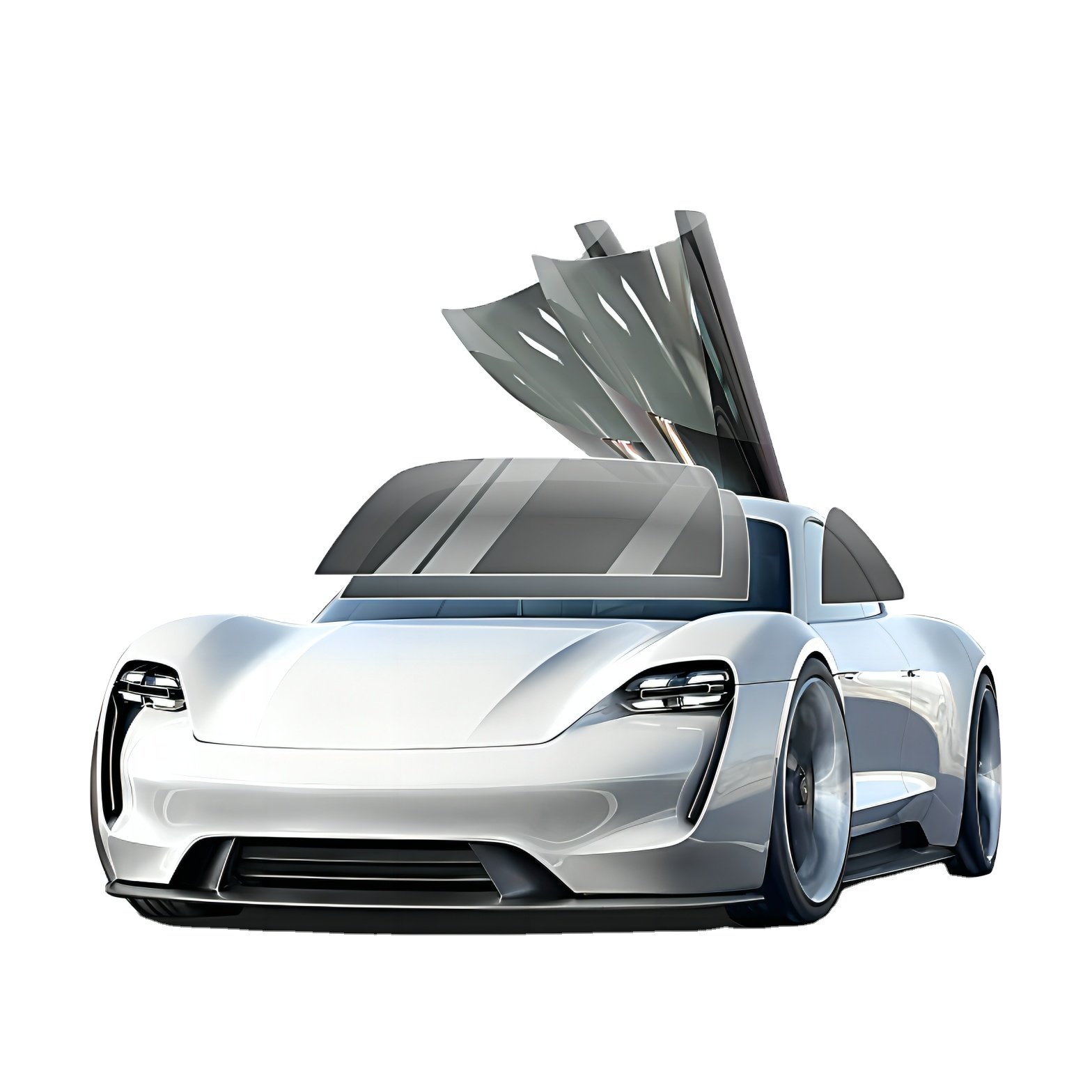 LIDA Factory Window Tint Film 0.5-2.1m width Self Adhesive Anti Scratch Black Solar Nano Ceramic Window Car Films