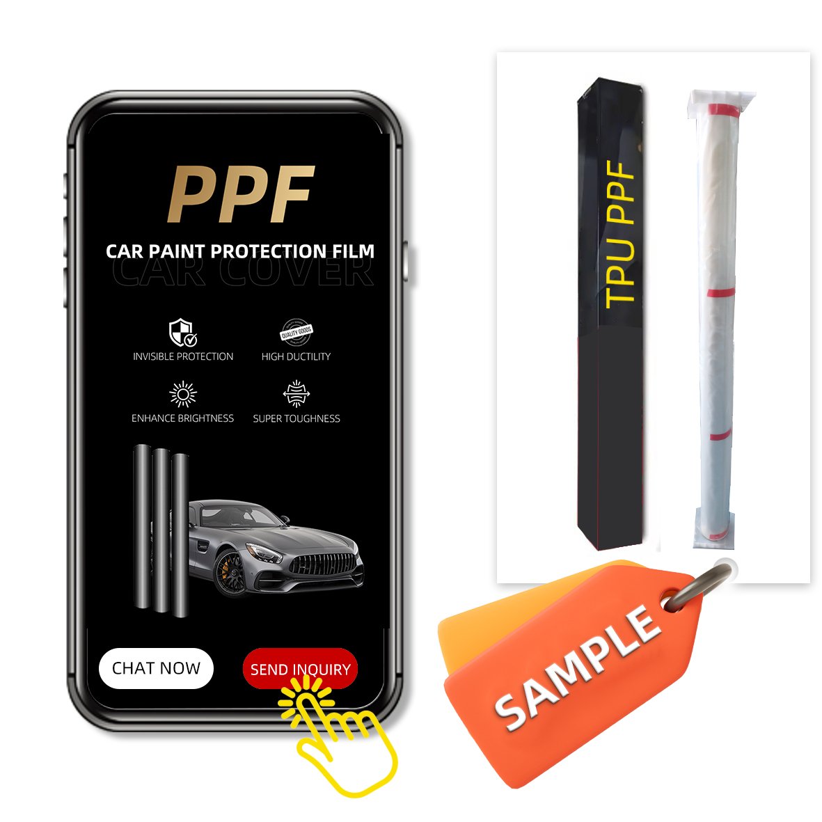 10 Years Warranty USA Quality super hydrophobic instant self healing TPU PPF Paint Protection Film Clear TPH PPF Car Film Roll