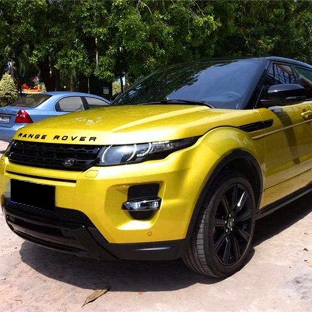 AURORA Candy Gold Car Wrap Vinyl Film Foil Stickers Custom Automotive Cover Decal with Air Bubble Free PET Liner
