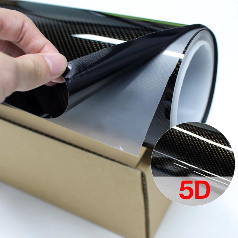 GAPPRO Car Films Paint Protection Black Car Wrapping Carbon Fiber Film 5D PPF TPU Car Decoration Stickers Carbon Wrapping