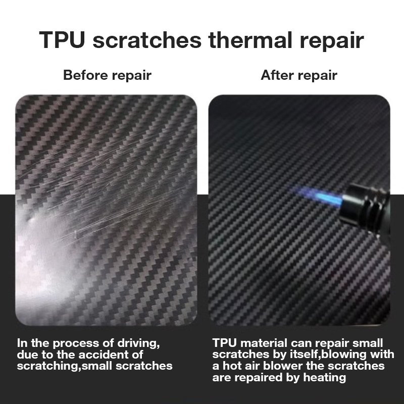 GAPPRO Car Films Paint Protection Black Car Wrapping Carbon Fiber Film 5D PPF TPU Car Decoration Stickers Carbon Wrapping