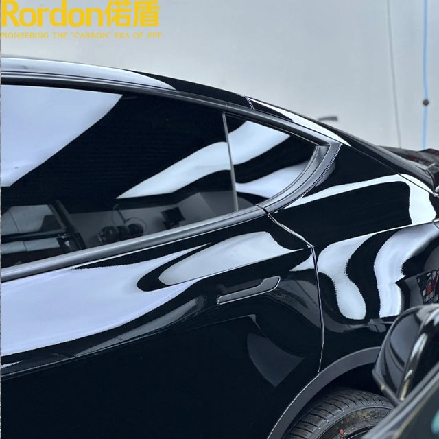 Rordon 7.5mil Best Stretch Car Paint Protection Film transparent No Yellowing Black PPF Film PPF TPU Car Film By 152cmx15m roll