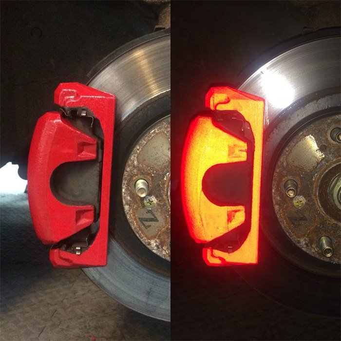Car Detailing Modified Parts Heat Resistant 3M glow Reflective Vinyl Auto car Brake Caliper Wrap