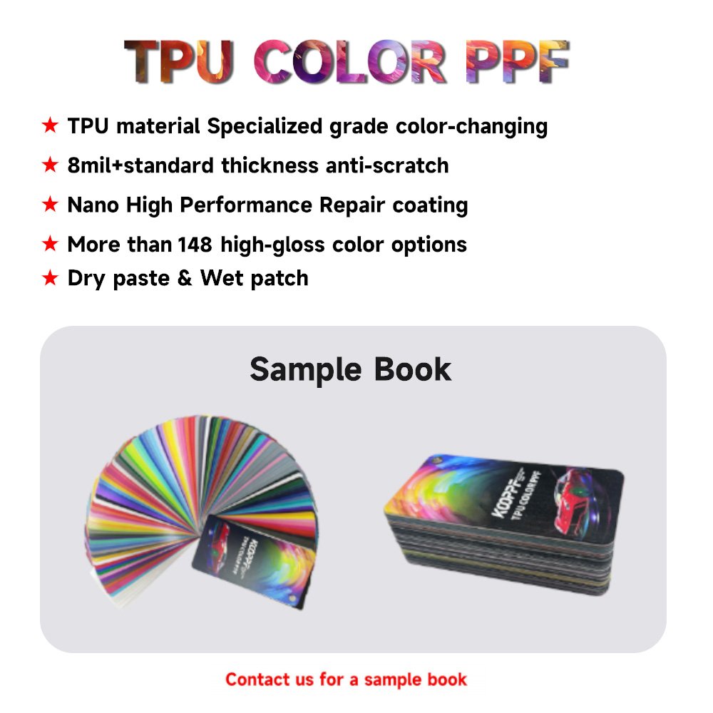 K136 Black Rose color ppf 1.52*16M car film Gloss TPU car wraps Self Healing High Gloss paint protection film vinyl wrap
