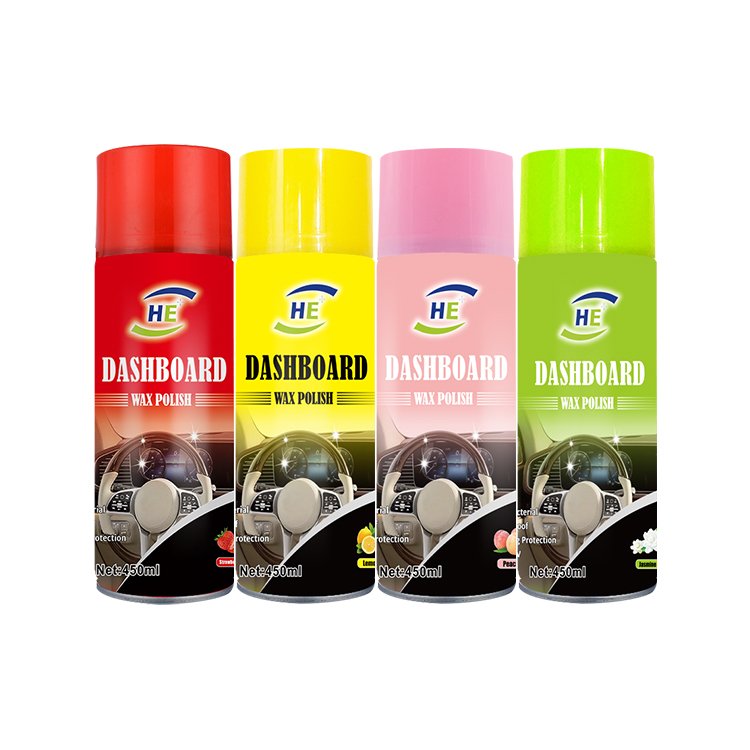new design wholesale car wax silicone spray dashboard polish 450ML