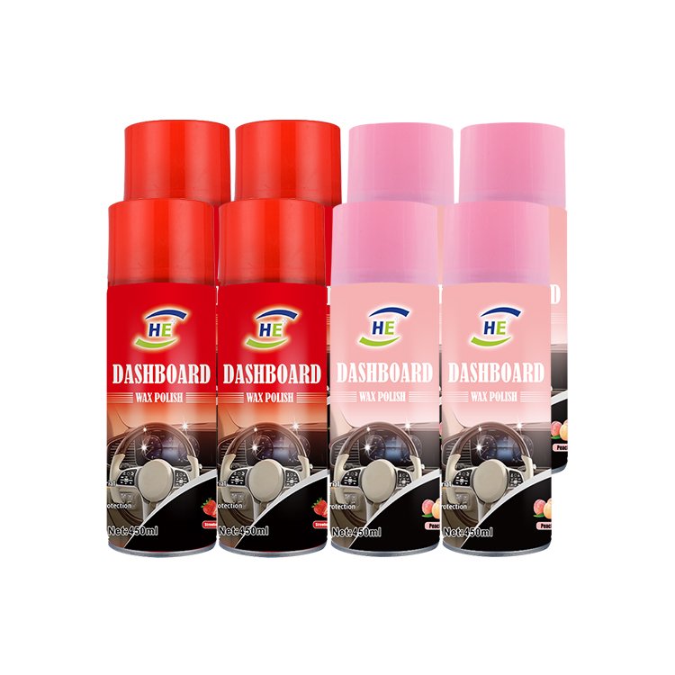 new design wholesale car wax silicone spray dashboard polish 450ML