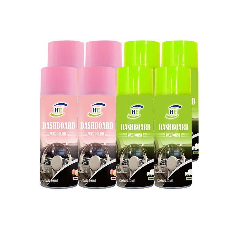 new design wholesale car wax silicone spray dashboard polish 450ML