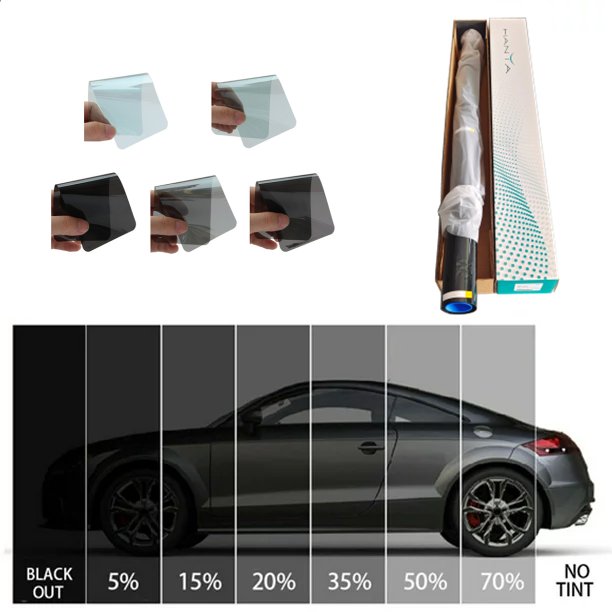 High Definition Nano Ceramic 1.52*30 m/roll Black Tinting Car Window Tint Film