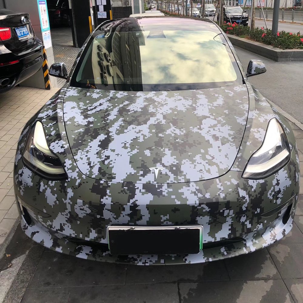 TSAUTOP 1.52*30m New Style Removable Camouflage Wrapping Film Vinyl Car Wrap Design Vehicle Sticker