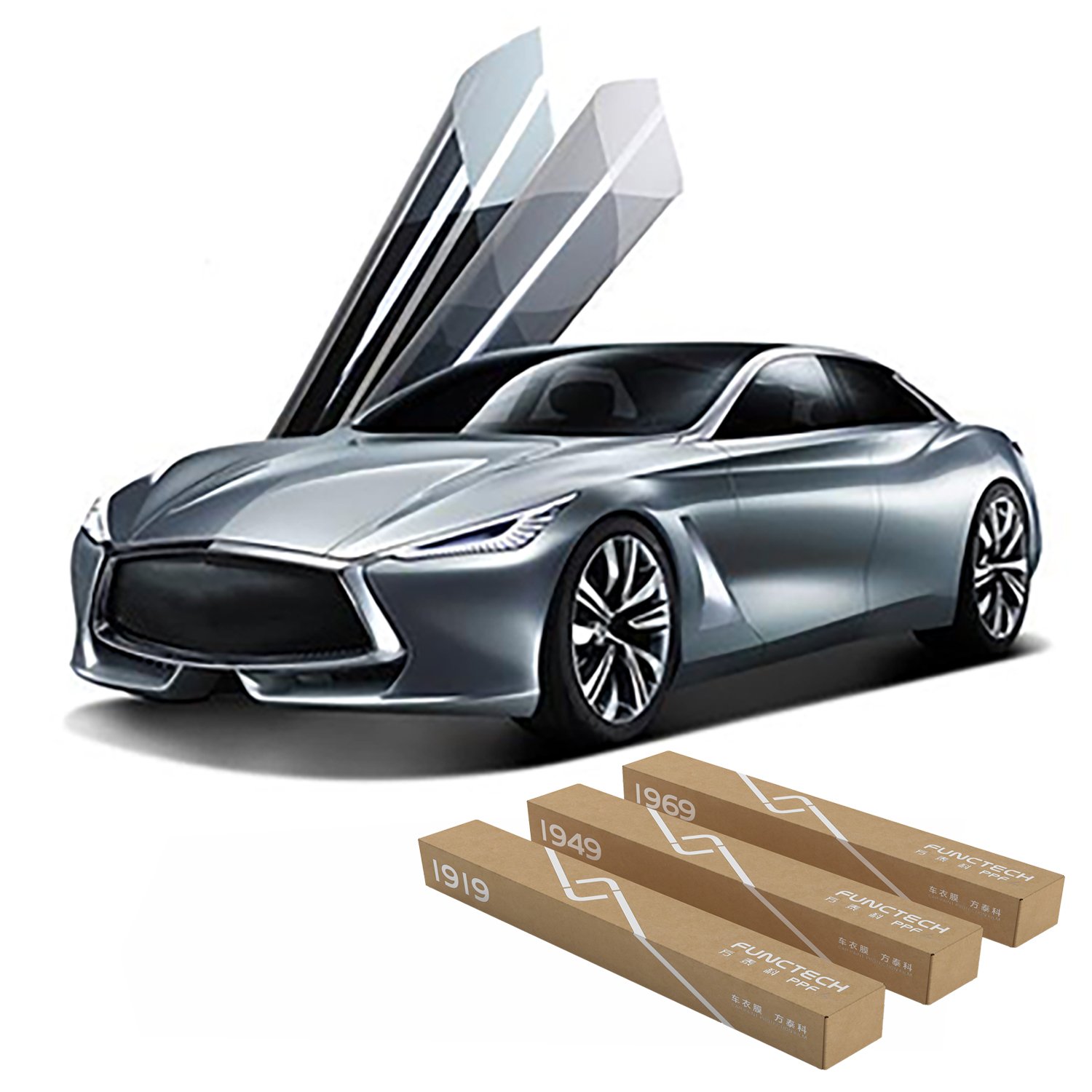 7.5/8.5/9.5 Mil Self Healing Ppf Tpu Invisible Car Films Color Changing Car Wrap Film PPF Film Car Paint Protection