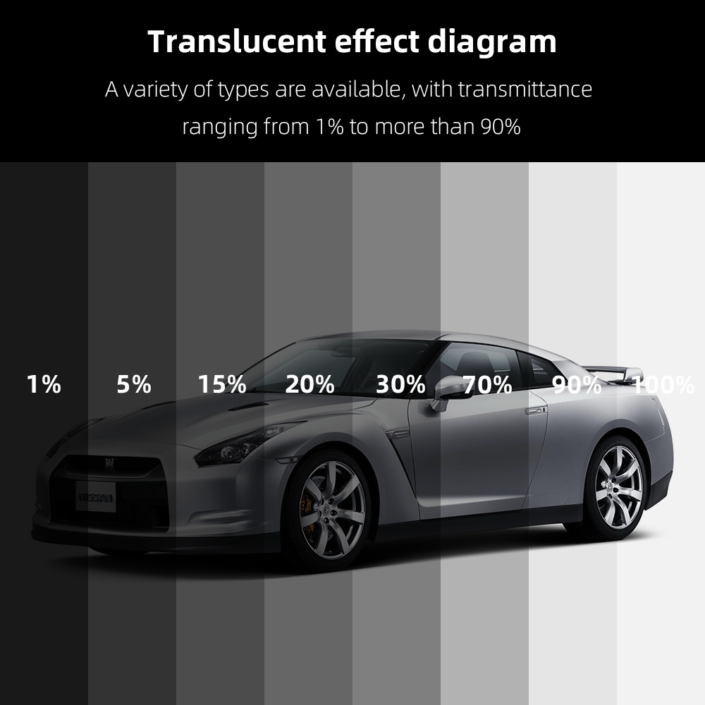 High Definition 70% VLT 4MIL Solar Window Tint Film UV Rejection Nano Ceramic Car Windshield PET Material Safety & Anti Scratch