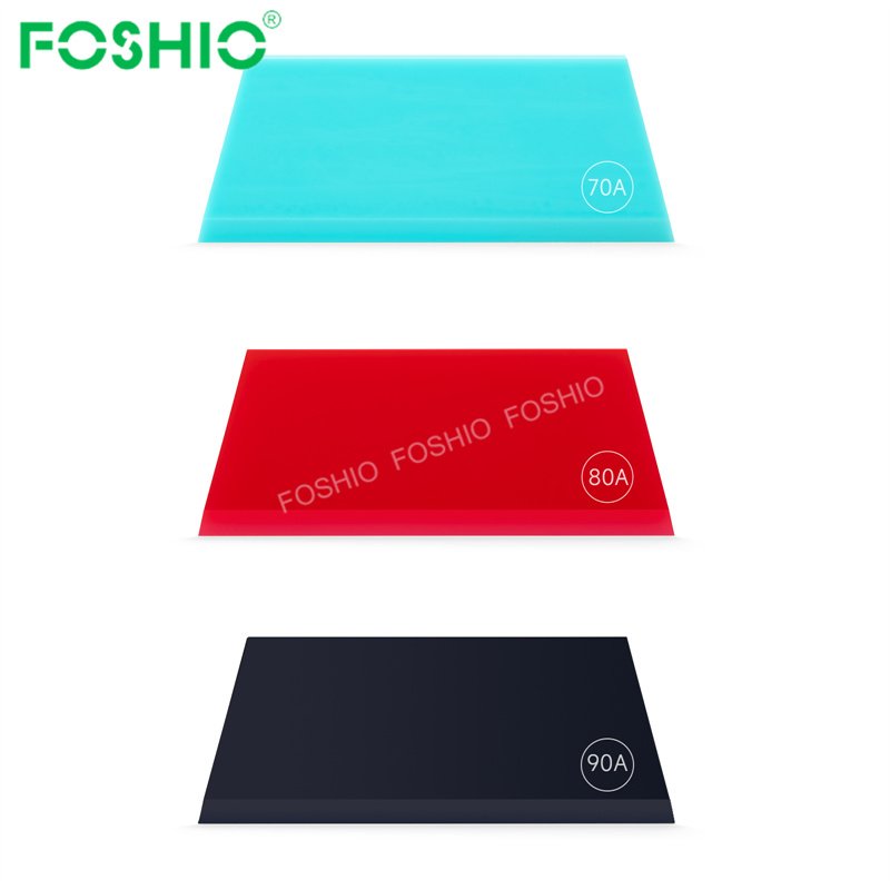 Foshio Customize 3 In 1 Car Window Tint Tool With Replacement Blade Rubber Scraper Ppf Squeegee Set