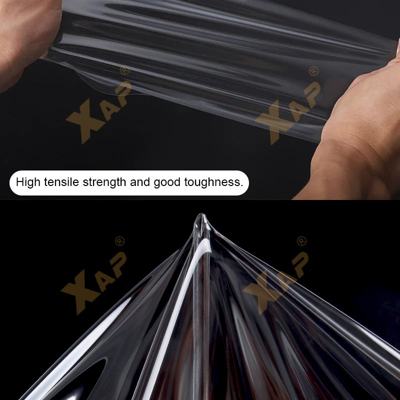 2pics Car Front Headlamp Film for Porsche Taycan Tpu Transparent Protective Solf Film Exterior Headlight Trim Strip Car Sticker
