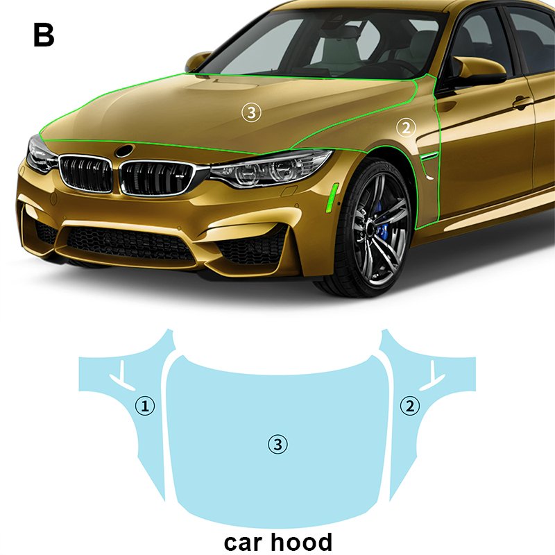 For Bmw M3 Sedan M3 Cs F80 each part of the film TPU PPF pre-cut car anti-scratch self-healing transparent paint protective film