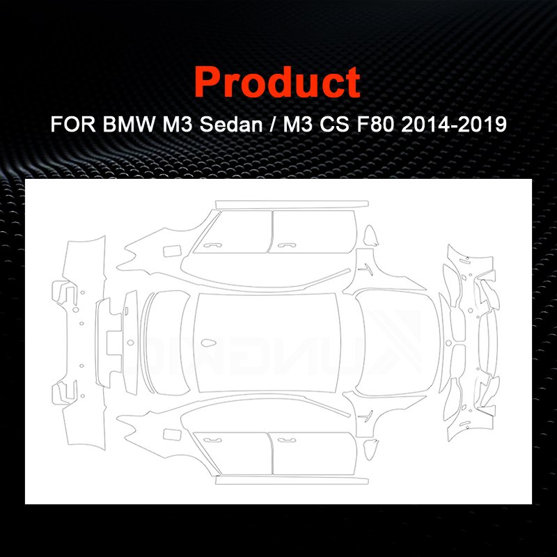 For Bmw M3 Sedan M3 Cs F80 each part of the film TPU PPF pre-cut car anti-scratch self-healing transparent paint protective film