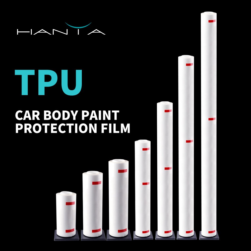 Self Healing Car Paint Protection Glossy Vinyl 6.5-9.5 mil Clear Protective Film TPU PPF