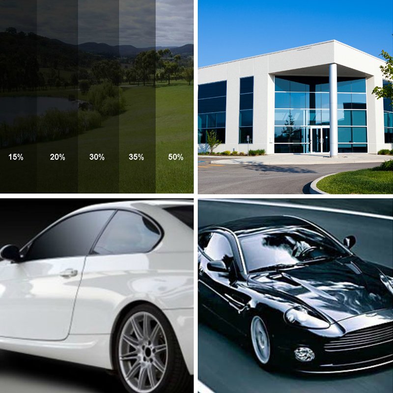 Crystalline Automotive Window Film Non-metal 99% IR Rejection Glare Reduction Nano Ceramic Tint Car Film