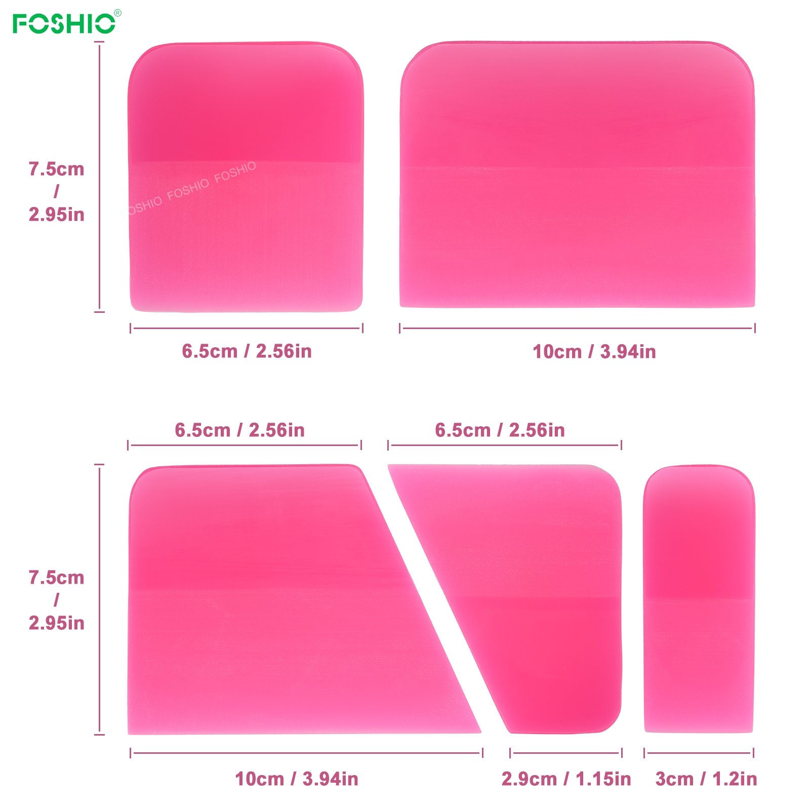 Foshio Customize Colors Vinyl Car Wrap Tools Application Of Vinyl Wrapping Kit PPF Squeegee Set