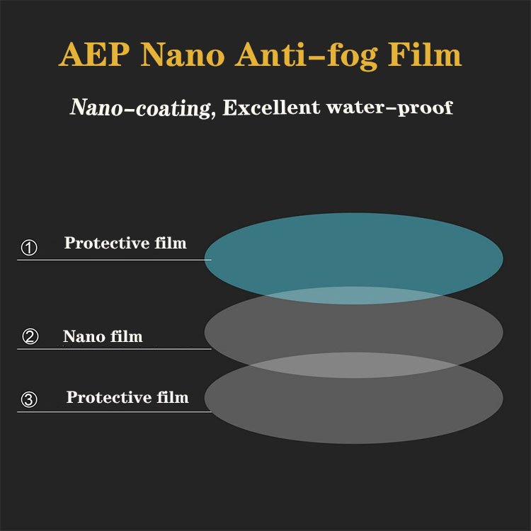 AEP nano clear anti-fog film rainproof film size 150mm X 100mm for car rearview mirror