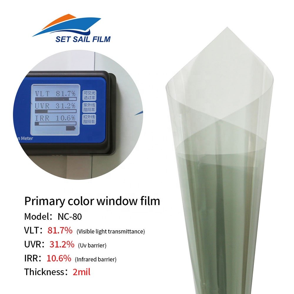 NC-80 UV Protection Car Automotive Window Tint Film Anti-Scratch Heat Resistant Nano Ceramic Window Solar Tint Protection Film