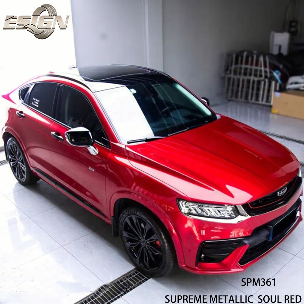 Supreme Metallic Soul Red Car Wrap Vinyl Film Self Adhesive Protective Film with Air Bubble Free