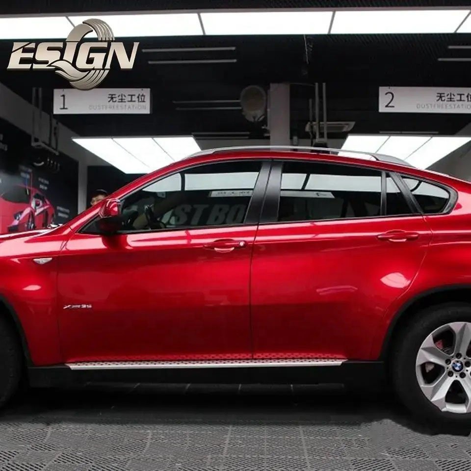 Supreme Metallic Soul Red Car Wrap Vinyl Film Self Adhesive Protective Film with Air Bubble Free