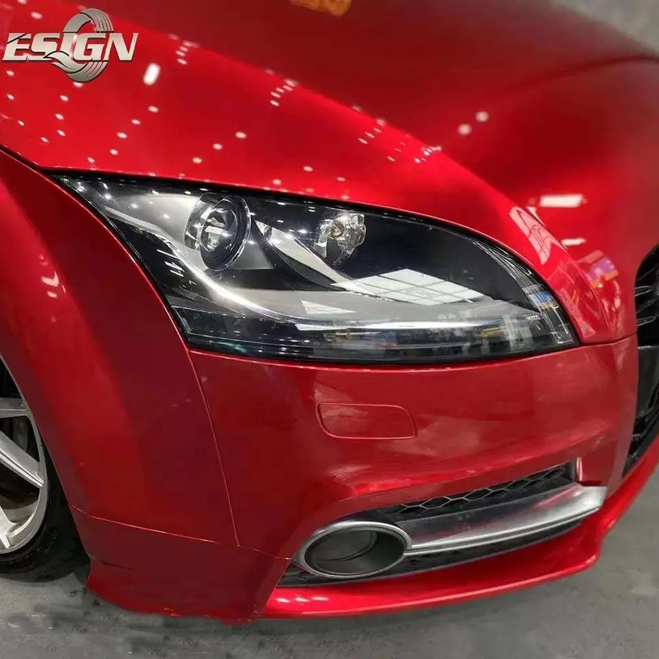 Supreme Metallic Soul Red Car Wrap Vinyl Film Self Adhesive Protective Film with Air Bubble Free