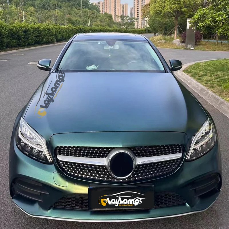 Color Change Film Wrap Pvc Paint Protection Ppf Car Film Electro-Optic Metallic Dark Green For Car