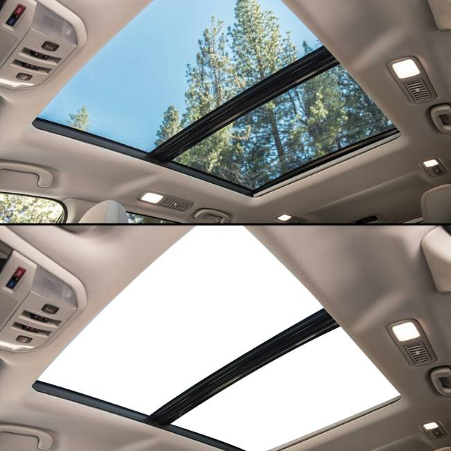 Self Adhesive PDLC Tint Smart Film For Car Window Black Electronic Smart Tint Film 12V Window For Car Window