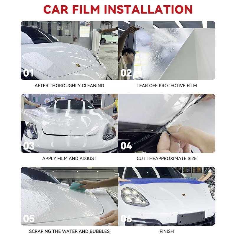 STEALTH Satin Finish Paint Protection Film 72inch 60inch custom TPU PPF Film Self Healing 1.82*15m